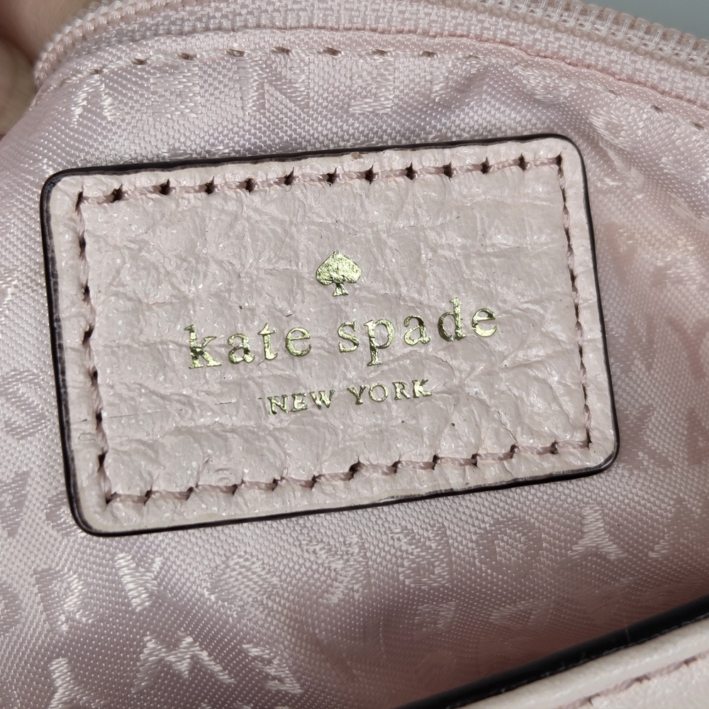 Kate Spade Elegant Leather Pink Quilted Shoulder Bag - Picture 12 of 16